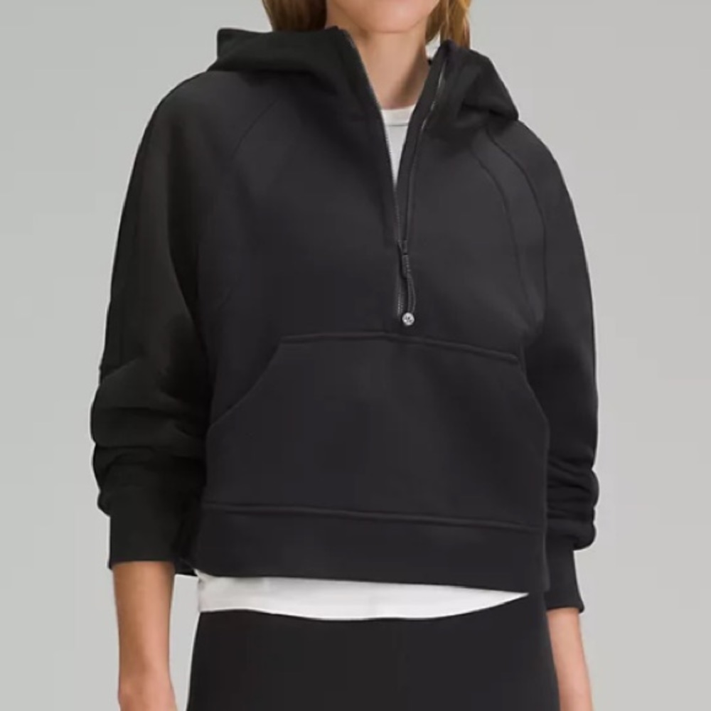 Lululemon Black Scuba Oversized Half-Zip Hoodie